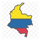 Colombia Columbia Geography Icon