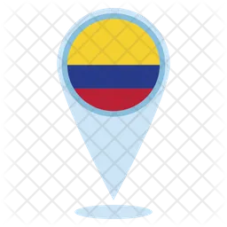 Ubicación colombia Flag Icono