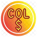 Colombian Peso Symbol Icon