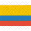 Colombie Drapeau Monde Icône