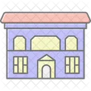 Colonial Architecture Lineal Color Icon Icon