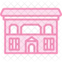 Colonial Architecture Duotone Line Icon Icon
