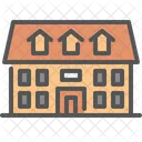 Colonial American House Icon