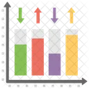 Graphique A Barres Diagramme A Barres Application De Cartographie Icône