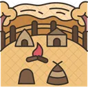 Colony Settlement Village Icon
