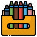 Color Crayon Drawing Icon