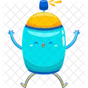 Color brush mascot  Icon