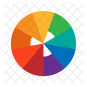 Color Wheels Shaped Color Circles Icon