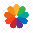 Color Wheels Shaped Color Circles Icon