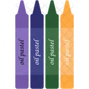 Color Crayons Crayons School Supplies Icon