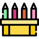 Color Pencil Colored Icon