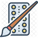 Color Color Plate Brush Icon