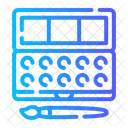 Color Paint Brush Painting Palette Icon
