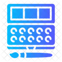 Color Paint Brush Painting Palette Icon