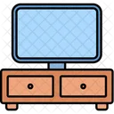 Furniture Tv Table Interior Icon
