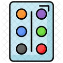 Color Palette Brush Icon