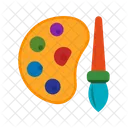 Color Palette Plate Icon