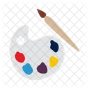 Palette Brush Paint Icon