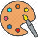 Color Palette Art Draw Icon