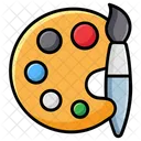 Paint Palette Artist Plate Color Palette Icon