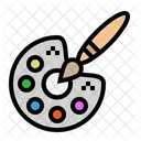 Palette Paint Art Icon