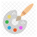 Palette Paint Art Icon