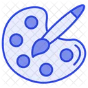 Color Palette Brush Icon