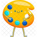 Color palette mascot  Icon