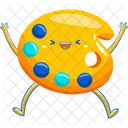 Color palette mascot  Icon