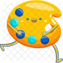 Color palette mascot  Icon