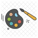 Color Pallet Plate Icon