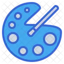 Color Pallete Pallete Painting Brush Study Icon