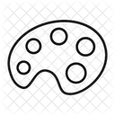 Color Pallete Color Plate Pallete Icon