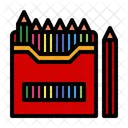 Pencils Color Art Icon