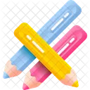 Color Pencils Pencils Art Icon