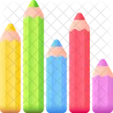 Color Pencils Pencils Art Icon