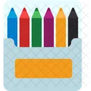 Color Pencils Pencils Art Icon