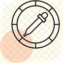 Color Picker Minimal Outline Icon