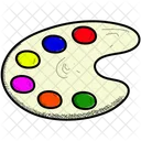 Color Plate Background Icon