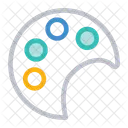 Paint Brush Colors Icon