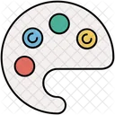 Color Palette Plate Icon
