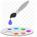 Color Plate Brush Icon