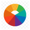 Color Wheels Shaped Color Circles Icon