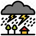 Weather Rain Thunder Icon