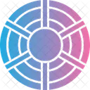 Color Wheel Design Gear Icon