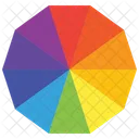 Color Wheel Swatch Pantone Icon