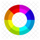 Shade Black Outer Color Wheel Color Icône