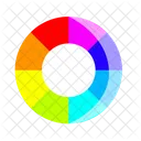 Shade White Color Wheel Color Icon