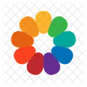 Color Wheels Shaped Color Circles Icon