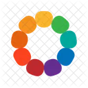 Color Wheels Shaped Color Circles Icon